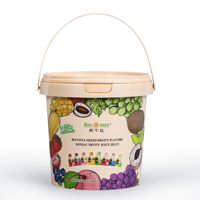Contenedor IML de 300 ml-5L de cadena fría redondo con logotipo personalizado para salsas de chocolate y salsas de alimentos