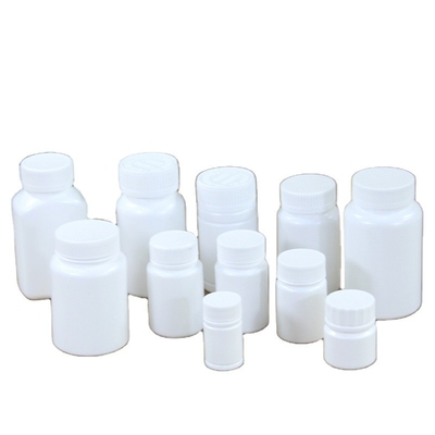 Botella de medicina industrial Contenedor de tapa de tornillo para cápsulas de vitaminas HDPE biodegradable