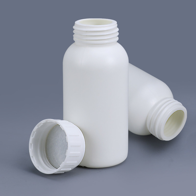 Botella fluorada blanca duradera de 250 ml para solventes químicos resistentes a ácidos y álcalis