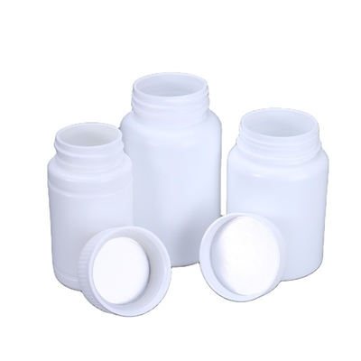 Logotipo del cliente aceptable Botella de plástico HDPE para cápsulas suplemento medicinal píldora