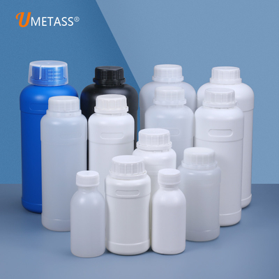 Embalaje de HDPE 1 litro 500 ml Botella Fertilizante líquido plástico químico Contenedor de cilindro personalizado