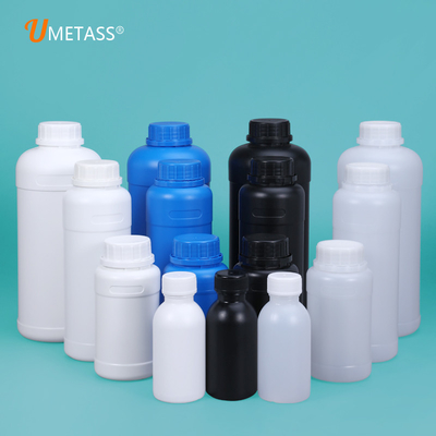 Botella de plástico negro helado de HDPE mate reciclado para fabricantes de envases cosméticos