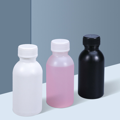 Botellas de polietileno de alta densidad HDPE de plástico de boca pequeña para envases de jarabe