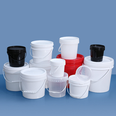 1L-50L Grado alimenticio espesado Cubo de agua redondo cuadrado cubo de plástico con mango y tapas