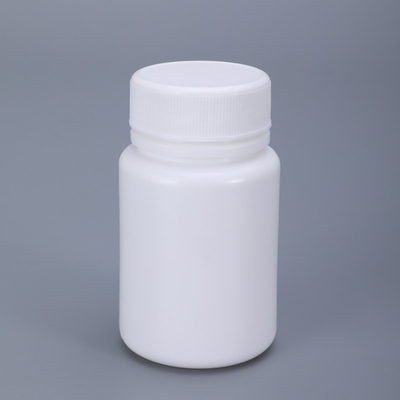 70 ml Capacidad Cuadrada/ Botella redonda Contenedor de pastillas de plástico blanco y impermeable en PE