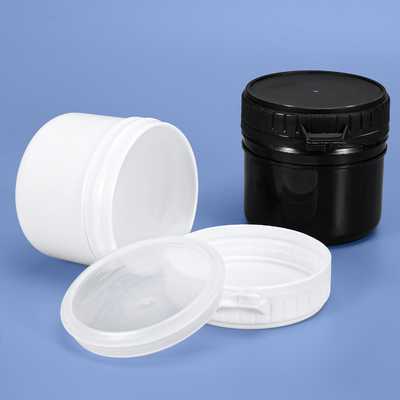 Jarrón de plástico de 200 ml de capacidad con cubierta interior en recipiente recargable de calidad alimentaria de PP