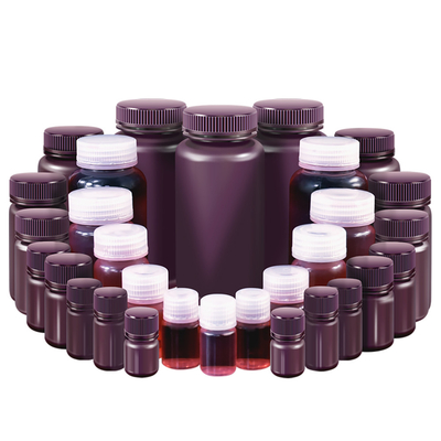 Botellas de plástico blancas y translúcidas para medicamentos Almacenamiento vacío para cápsulas y líquidos de farmacia