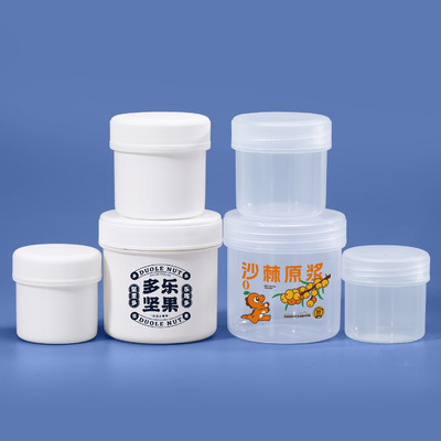 Envases vacíos para almacenamiento de alimentos Jar de boca ancha Contenedor de lata para alimentos secos Proteína en polvo
