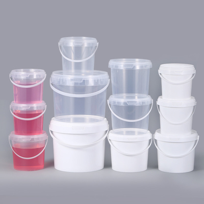 Agua 900ml 1L 2L ISO9001SGS Cubo de plástico transparente con tapa para nueces Yogur y mermelada de dulces