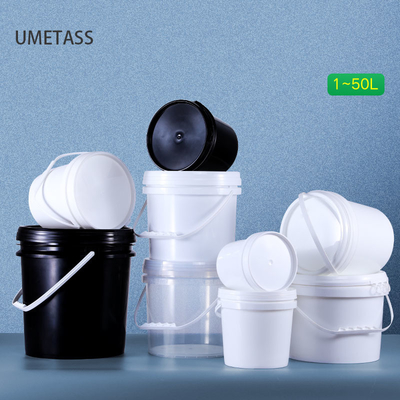 Cubo de plástico Umetass aprobado ISO9001 para detergente líquido de ropa en varios colores