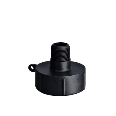 Conector de adaptador de 1 pulgada para el ajuste de la válvula del tanque IBC y conexión negra duradera