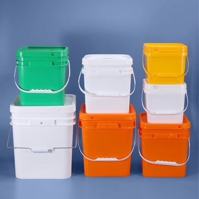 Materiales de PP pequeños baldes de calabaza de plástico para Halloween con tapas 5L 8L 10L 13L 16L 25L