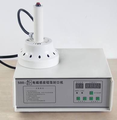 Máquina de sellado por inducción electromagnética portátil semiautomática para papel de aluminio