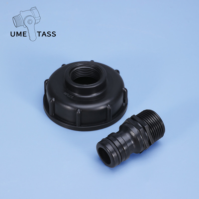 Conexión en espiral Adaptador de tanque IBC utilizado en UMETASS S60x6 hilo grueso 3/4 pulgadas Tap Cap