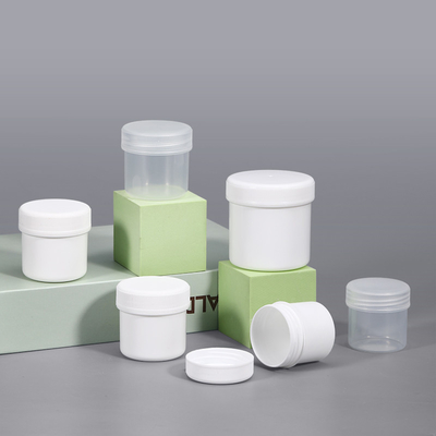 Contenedor de tarro de plástico de galletas vacías de HDPE PP, contenedor de contenedores para almacenamiento de alimentos, boca ancha 500 ml