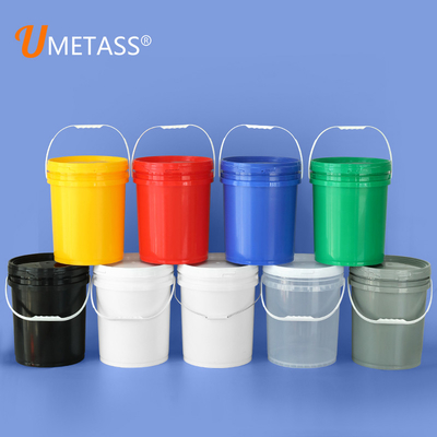 1L-50L Baldes redondos blancos espesados Baldes de pintura de plástico para grandes proyectos de pintura