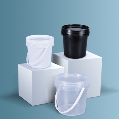 Cubo de plástico transparente con soporte de tapa OEM/ODM