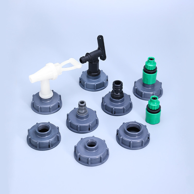 IBC Tanque S60X6 Tapón de rosca gruesa con conector de adaptador de 1/2
