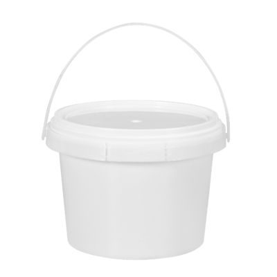 Cubo de plástico de 500 ml con mango para miel líquida Contenedor de embalaje de palomitas