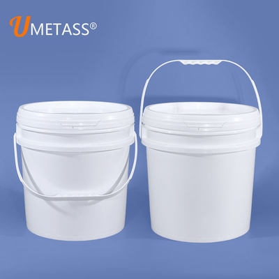 Almacenamiento de calidad alimentaria 15L 4 galones de plástico cubo con forma cuadrada y tapa de chorro plano