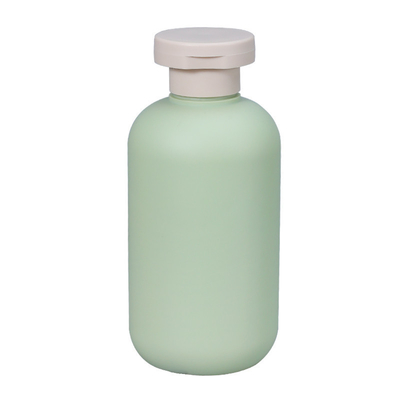 Botella de loción de plástico verde de aguacate de 200 ml 260 ml 300 ml 400 ml 500 ml con tapa de doble.