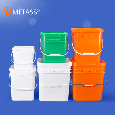 Envases de plástico transparentes de 2 galones de cubo para bebidas envases para alimentos