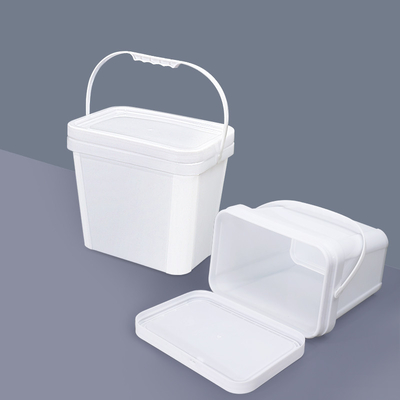 2L Cubo rectangular con tapa de sellado segura para el transporte y manejo