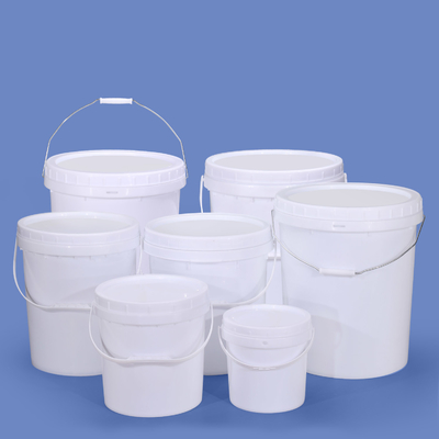 Bolsa de plástico redondo duradero 5L 10L 20L 5Gal con tapa de tornillo para almacenamiento de alimentos