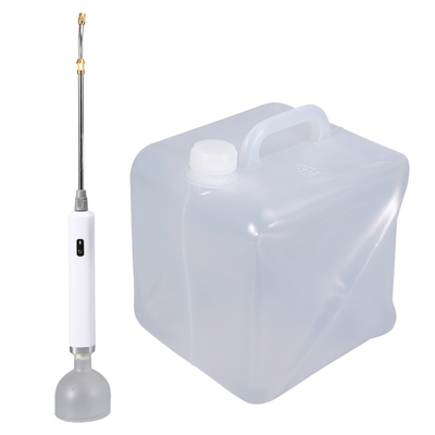 Contenedor plegable de jerry con rociador eléctrico automático de jardín
