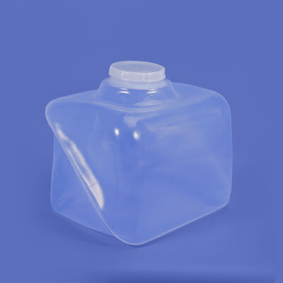 Diámetro ancho 10cm 25L Bolso de agua transparente plegable para equipos de campamento Contenedor cuadrado exterior de PVC