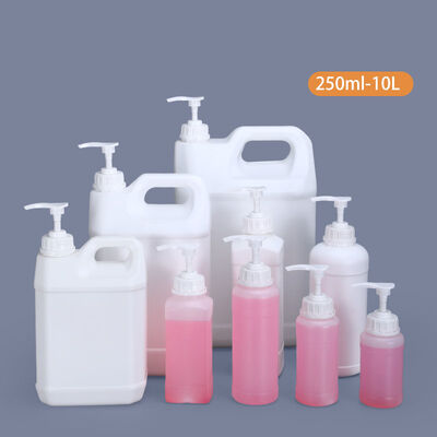 Botellas de embalaje de plástico HDPE de 500 ml con tapa de rosca y tapa transpirable para almacenamiento de líquidos vacíos para productos químicos con superficie serigrafiada