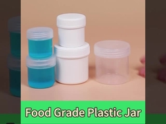 Almacenamiento de mantequilla blanca transparente Envases pequeños de plástico enlatados para alimentos en polvo 30ml-1000ml